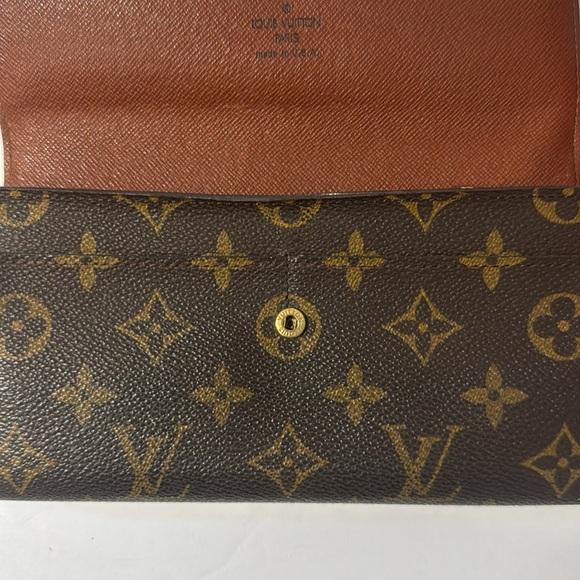 Louis Vuitton Sarah Brown Monogram Wallet w/Authenticity Certificate - Picture 8 of 9